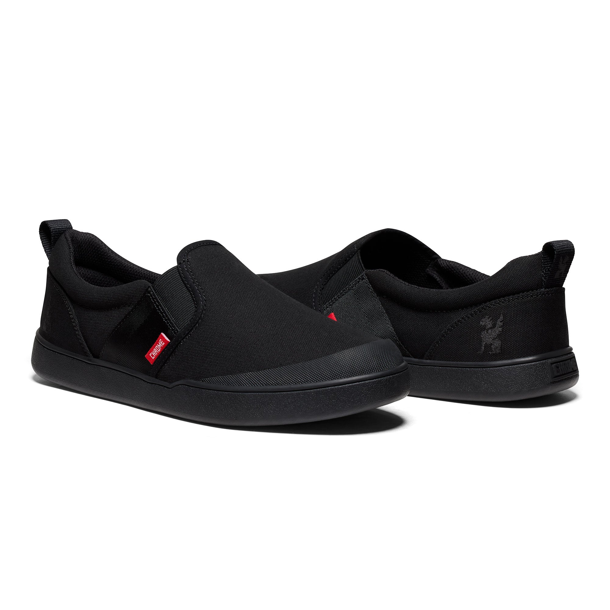 chrome-boyer-slip-on-toile-vegan-noir-sans-lacets image 8