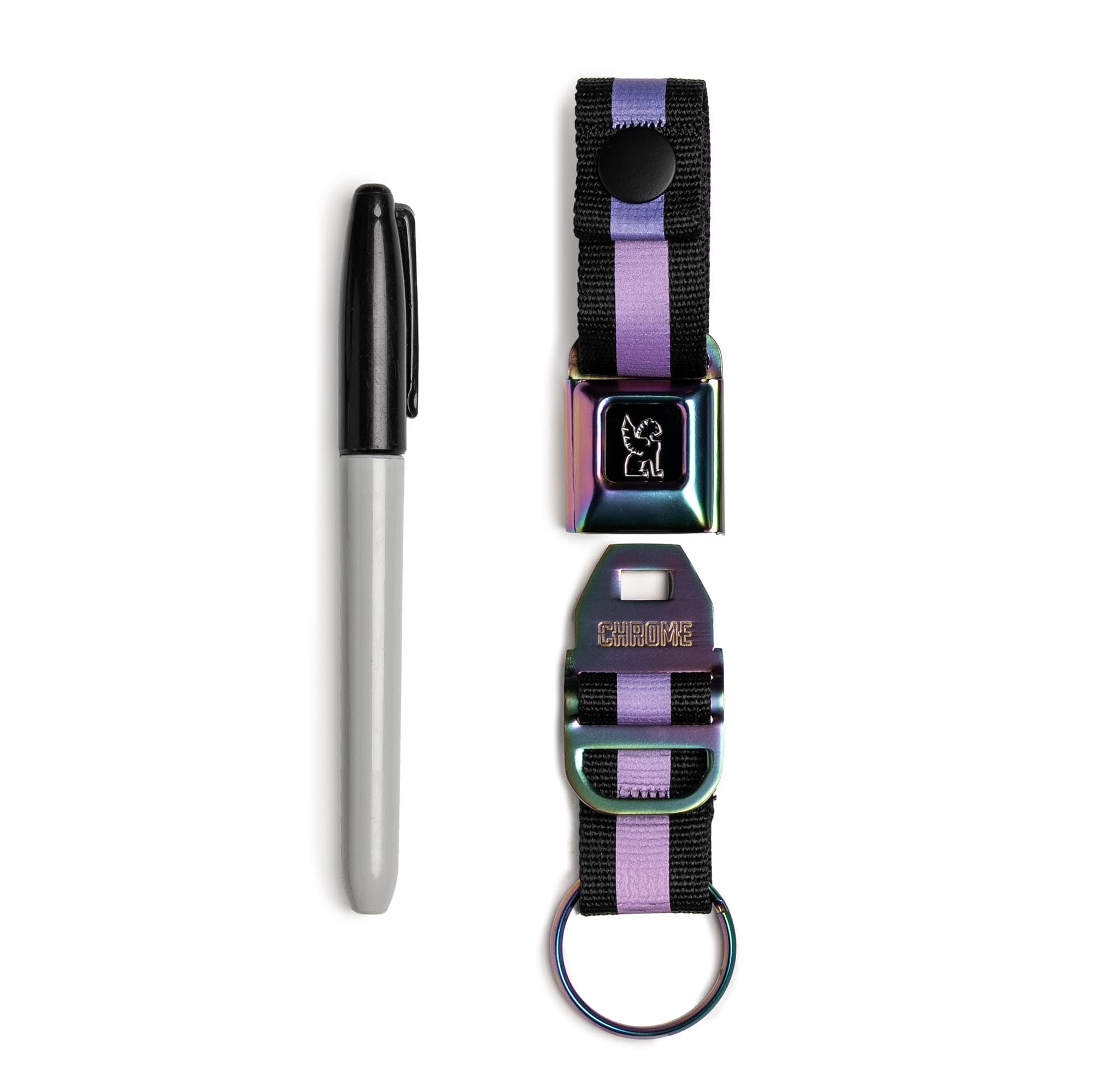 chrome-mini-buckle-porte-cl-s-black-chrome-attache-rapide image 8