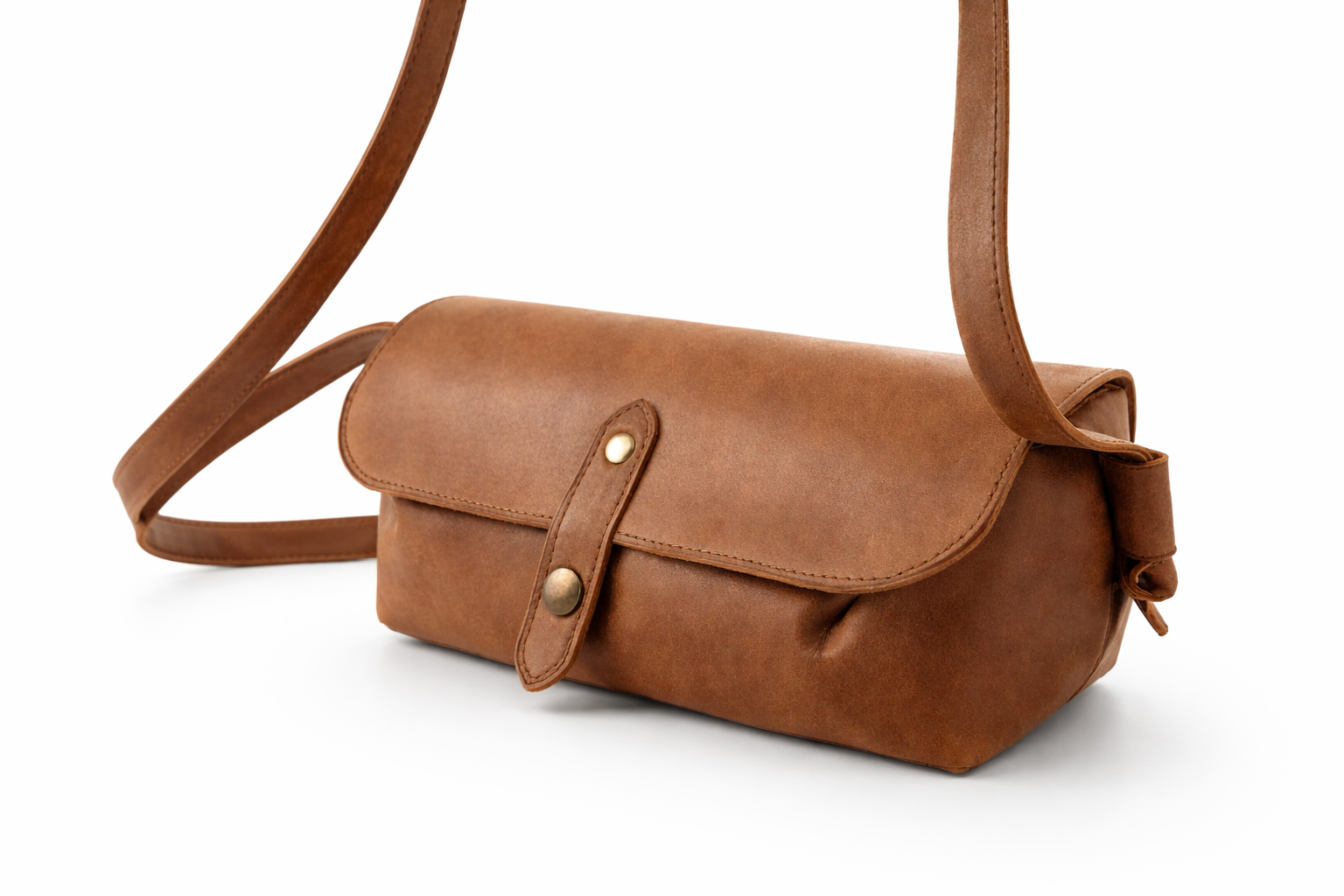 fleur-d-orage-la-ficelle-sac-main-cuir-camel-25-cm image 2