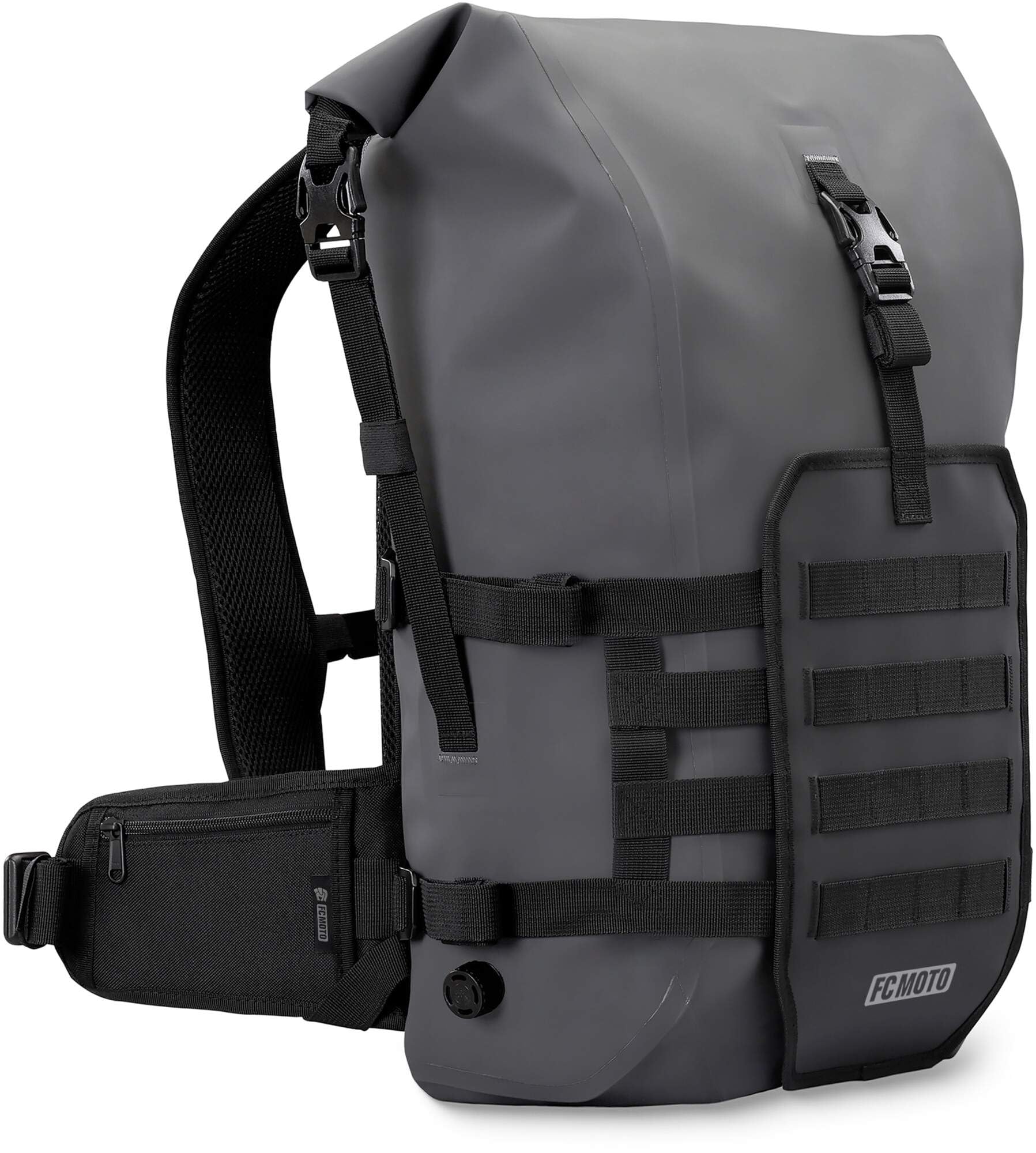 fc-moto-ever-st-roll-top-26-l-sac-dos-moto-gris image 1