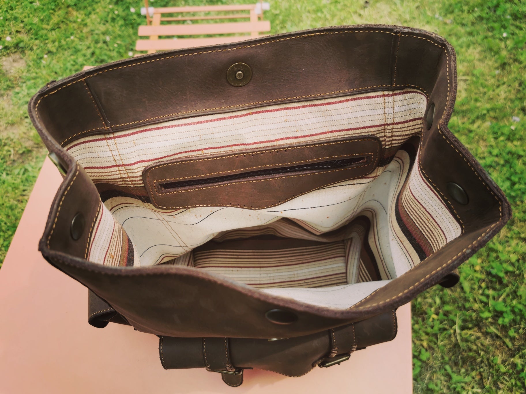 fleur-d-orage-explorateur-sac-dos-cuir-nubuck image 3